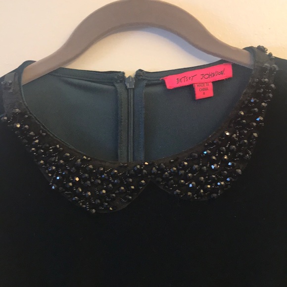 Velvet dark green dress - Picture 2 of 2